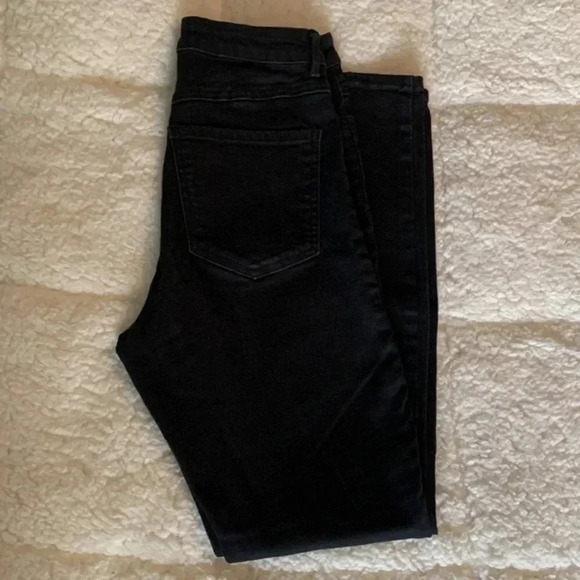 Skinny Black High Rise Jeans - Picture 1 of 5
